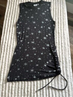 Star Wars Black Dress with Silver Starburst Detail